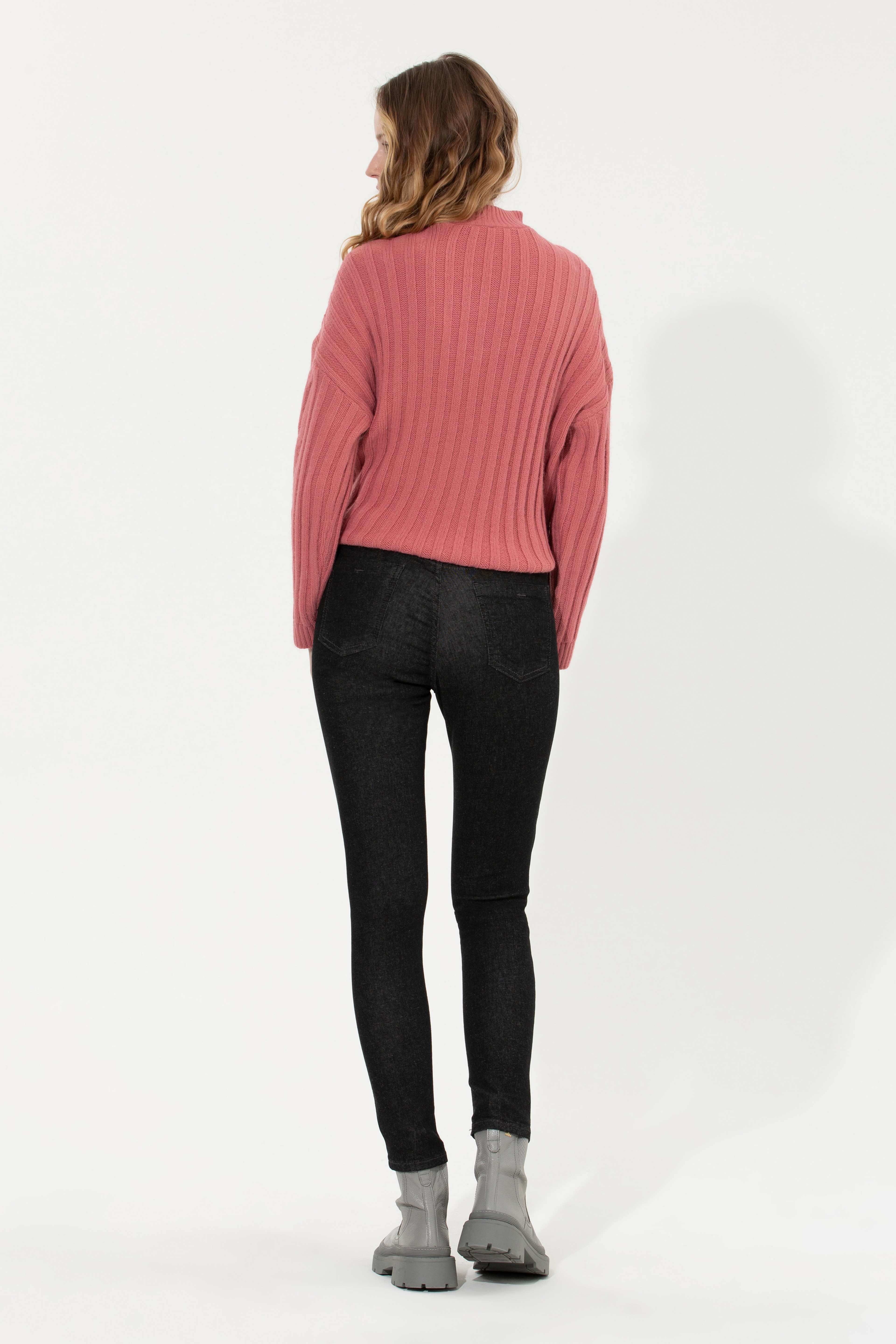 Kadın Gri Jean Pantolon - Image 4