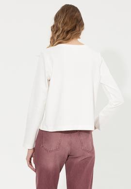 Kadın Ekru Sweatshirt - 50254492012