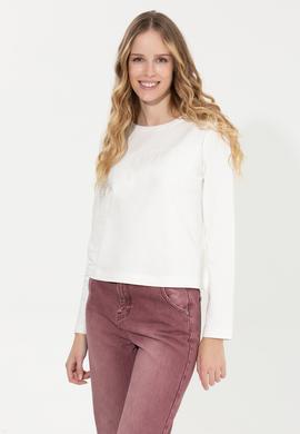 Kadın Ekru Sweatshirt - 50254492012