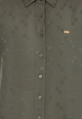 Kadın Haki Uzun Kollu Gömlek - 50253323021