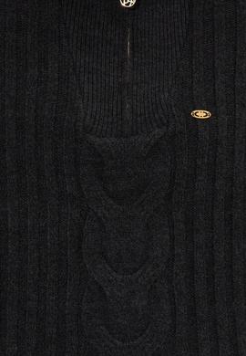 Kadın Antrasit Melanj Kazak - 50253674006