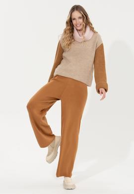 Kadın Taş Melanj Balıkçı Yaka Kazak - 50259105017