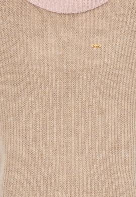 Kadın Taş Melanj Balıkçı Yaka Kazak - 50259105017