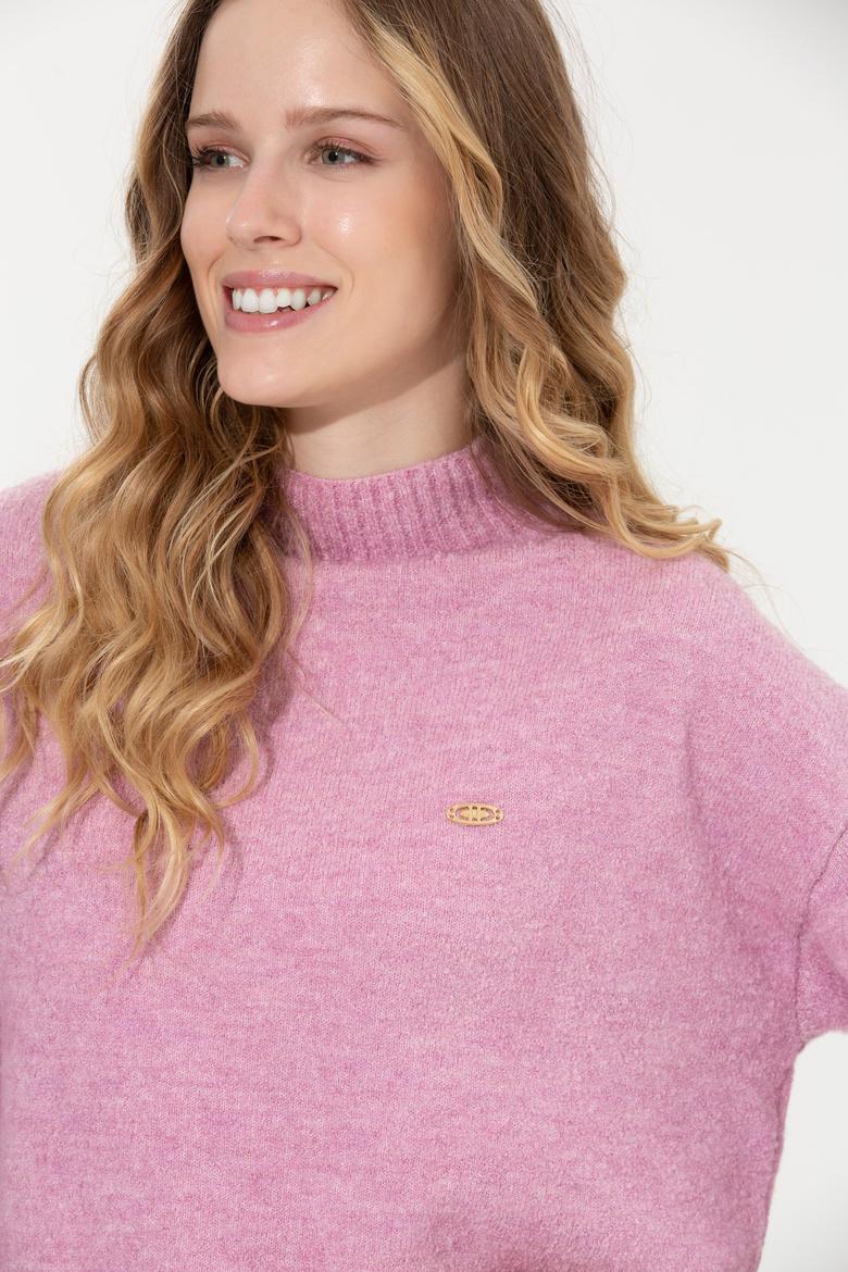 Kadın Manolya Balıkçı Yaka Kazak - 50256628021