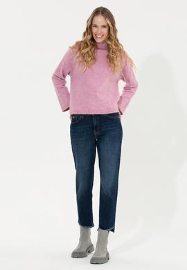 Kadın Manolya Balıkçı Yaka Kazak - 50256628021