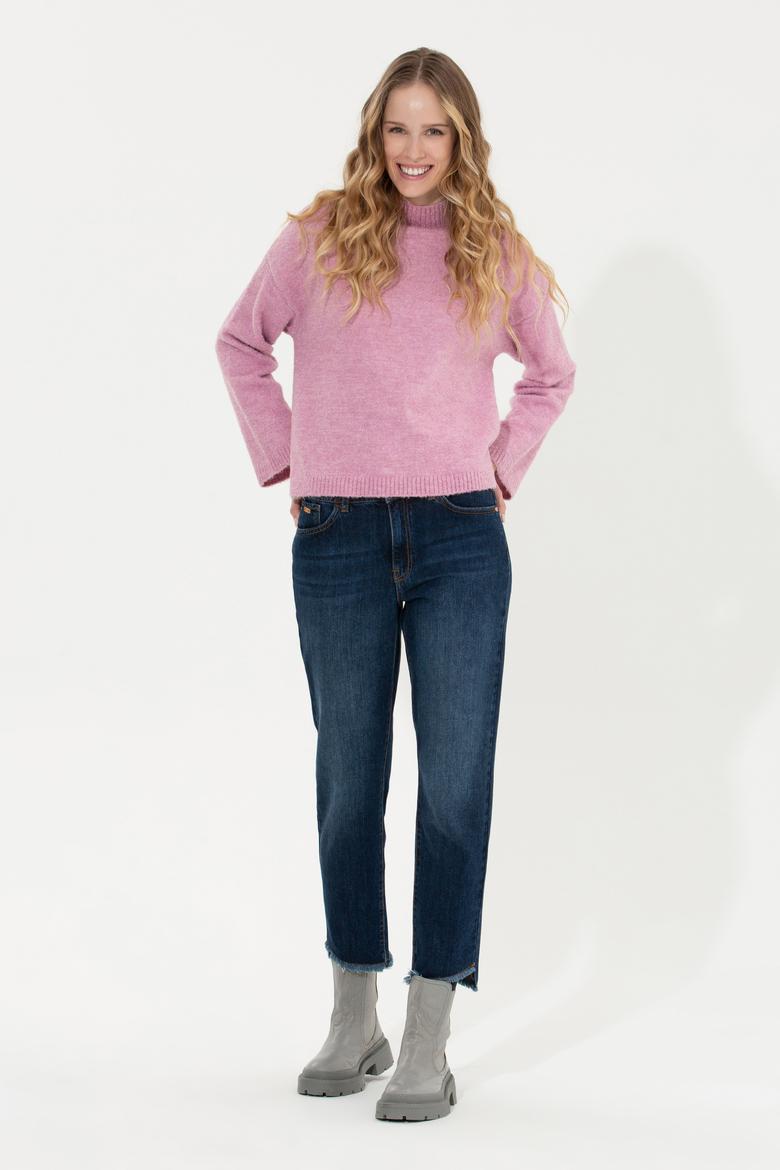 Kadın Manolya Balıkçı Yaka Kazak - 50256628021