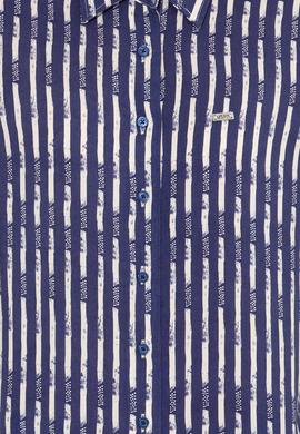 Kadın Mavi Uzun Kollu Gömlek - 50261133003