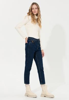 Kadın Mavi Jean Pantolon - 50254680004