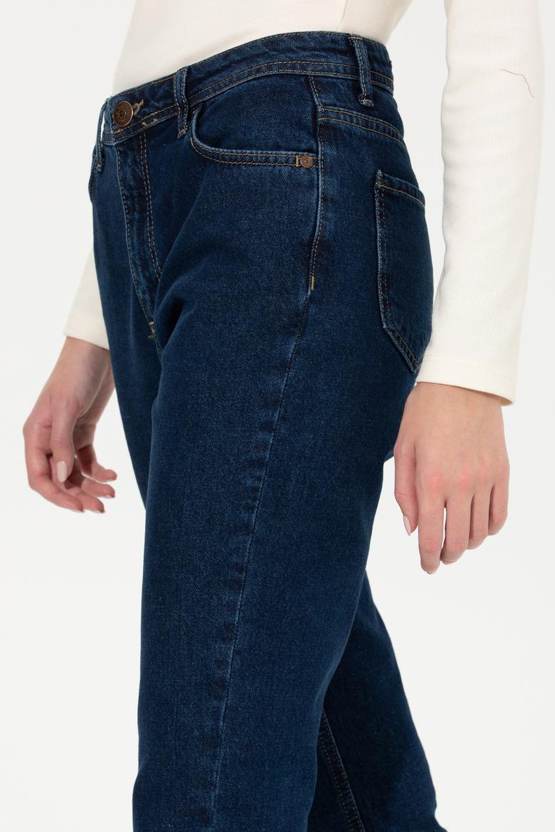 Kadın Mavi Jean Pantolon - 50254680004