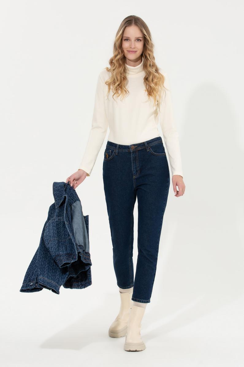 Kadın Mavi Jean Pantolon