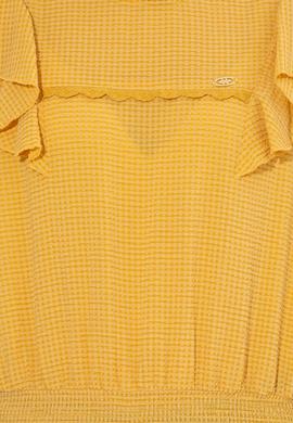 Kadın Safran Uzun Kollu Gömlek - 50254894012