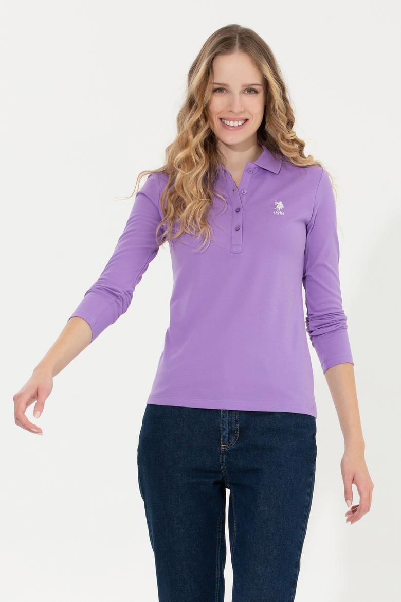 Kadın Lila Basic Sweatshirt - 50256259110