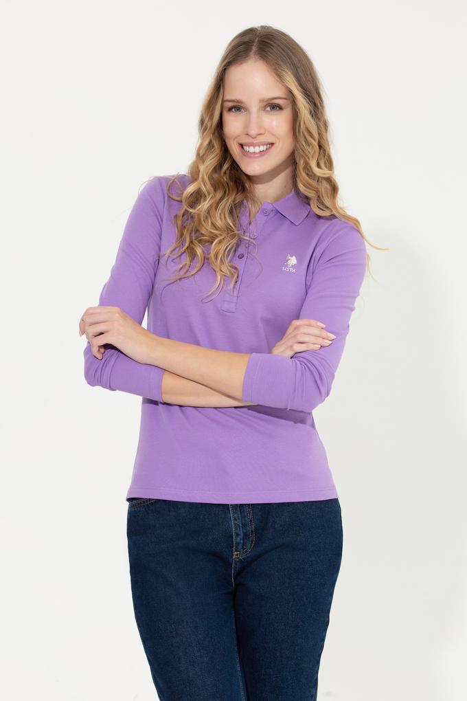 Kadın Lila Basic Sweatshirt
