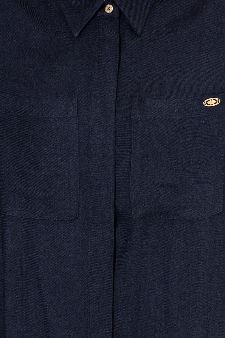 Kadın Lacivert Dokuma Elbise - 50256634003