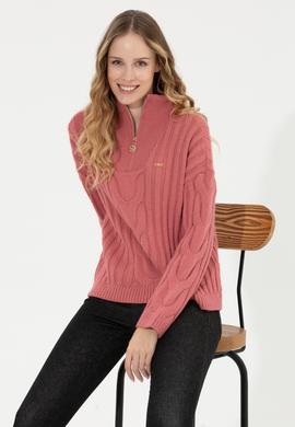 Kadın Pembe Kazak - 50253674022