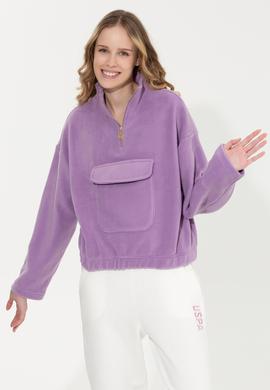 Kadın Lila Sweatshirt - 50254449013