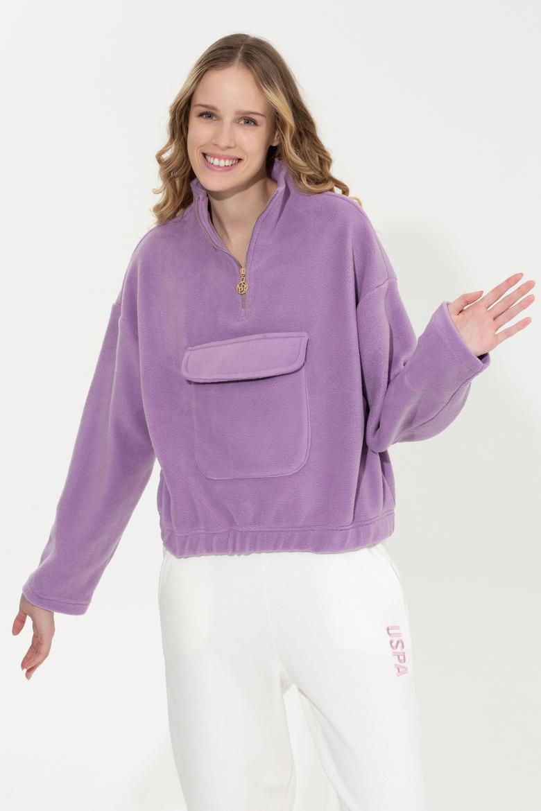 Kadın Lila Sweatshirt - 50254449013