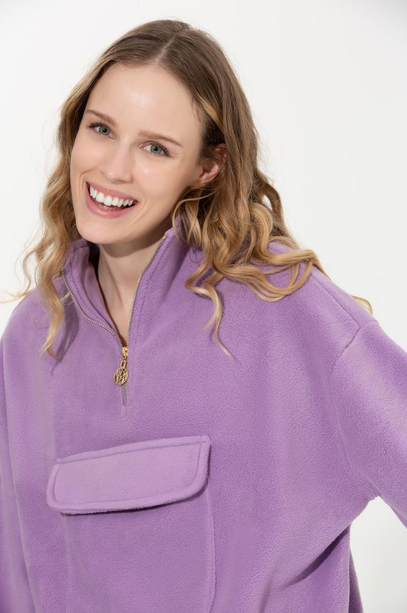 Kadın Lila Sweatshirt