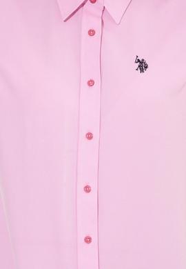 Kadın Pembe Uzun Kollu Basic Gömlek - 50261431051