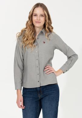 Kadın Antrasit Gömlek Uzunkol Basic - 50261431086