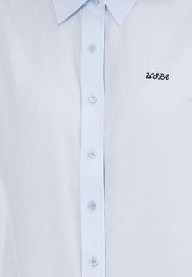 Kadın Açık Mavi Uzun Kollu Basic Gömlek - 50262490010