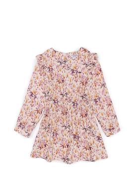 Kız Çocuk Krem Dokuma Elbise - 50253819002