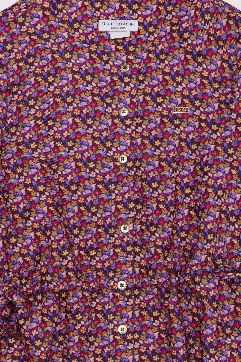 Kız Çocuk Lacivert Dokuma Elbise - 50253821007