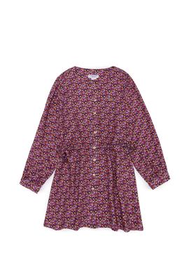 Kız Çocuk Lacivert Dokuma Elbise - 50253821007