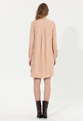 Kadın Pudra Dokuma Elbise - 50256634011