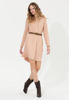 Kadın Pudra Dokuma Elbise - 50256634011