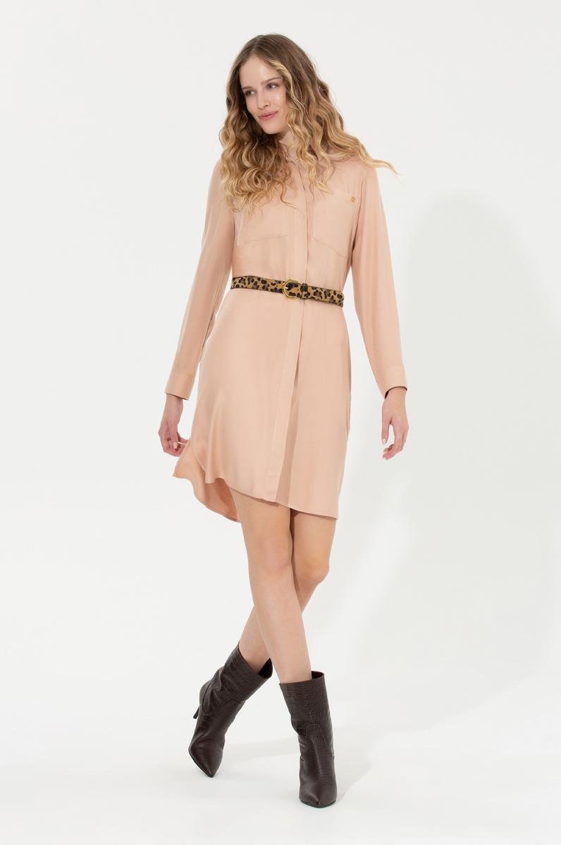 Kadın Pudra Dokuma Elbise