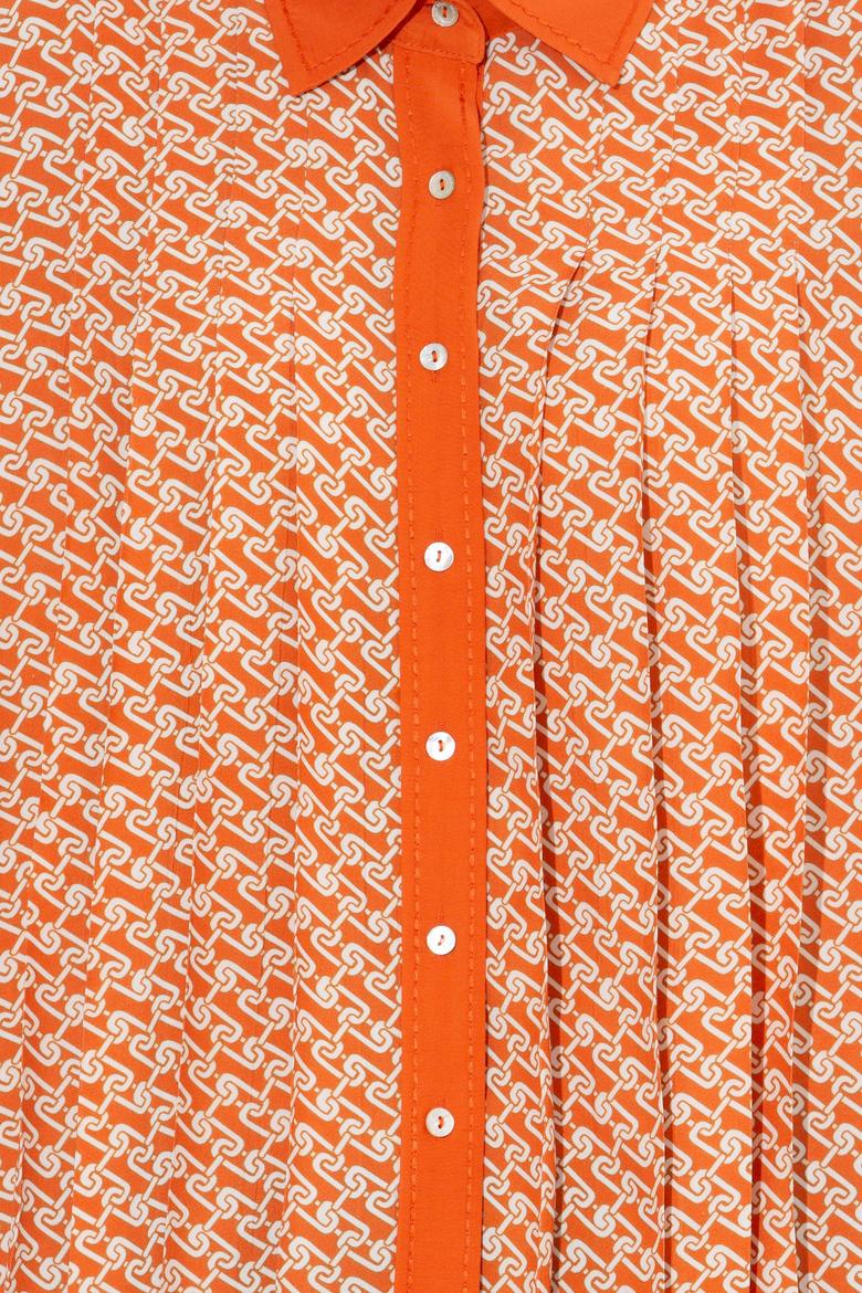 Kadın Kiremit Uzun Kollu Gömlek - 50255291005