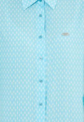 Kadın Mavi Uzun Kollu Gömlek - 50261312005