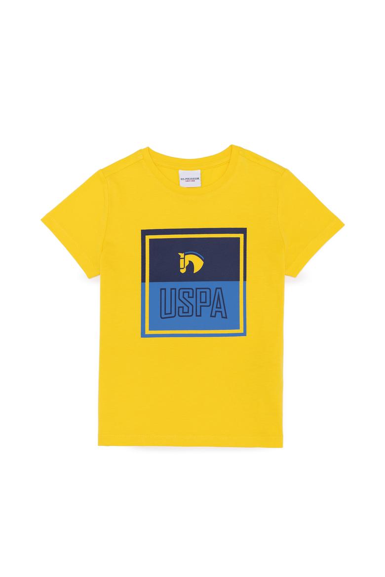 Çocuk Sarı Bisiklet Yaka Tişört - 50266019001