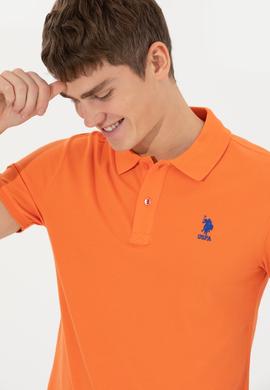 Erkek Turuncu Basic Polo Yaka Tişört - 50250001080