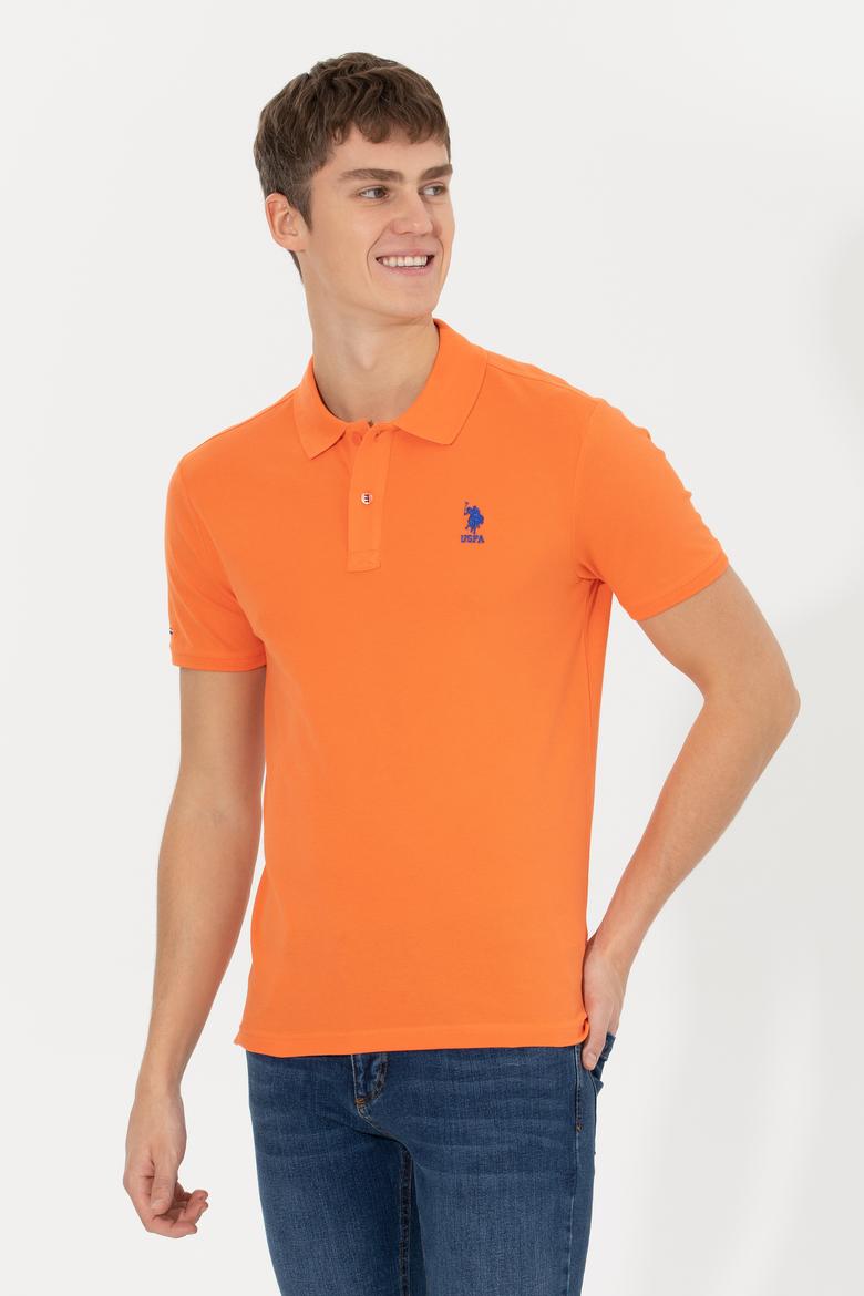 Erkek Turuncu Basic Polo Yaka Tişört - 50250001080