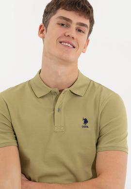 Erkek Koyu Haki Basic Tişört - 50245073293