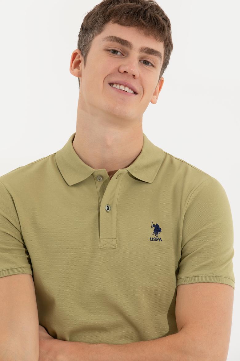 Erkek Koyu Haki Basic Tişört - 50245073293