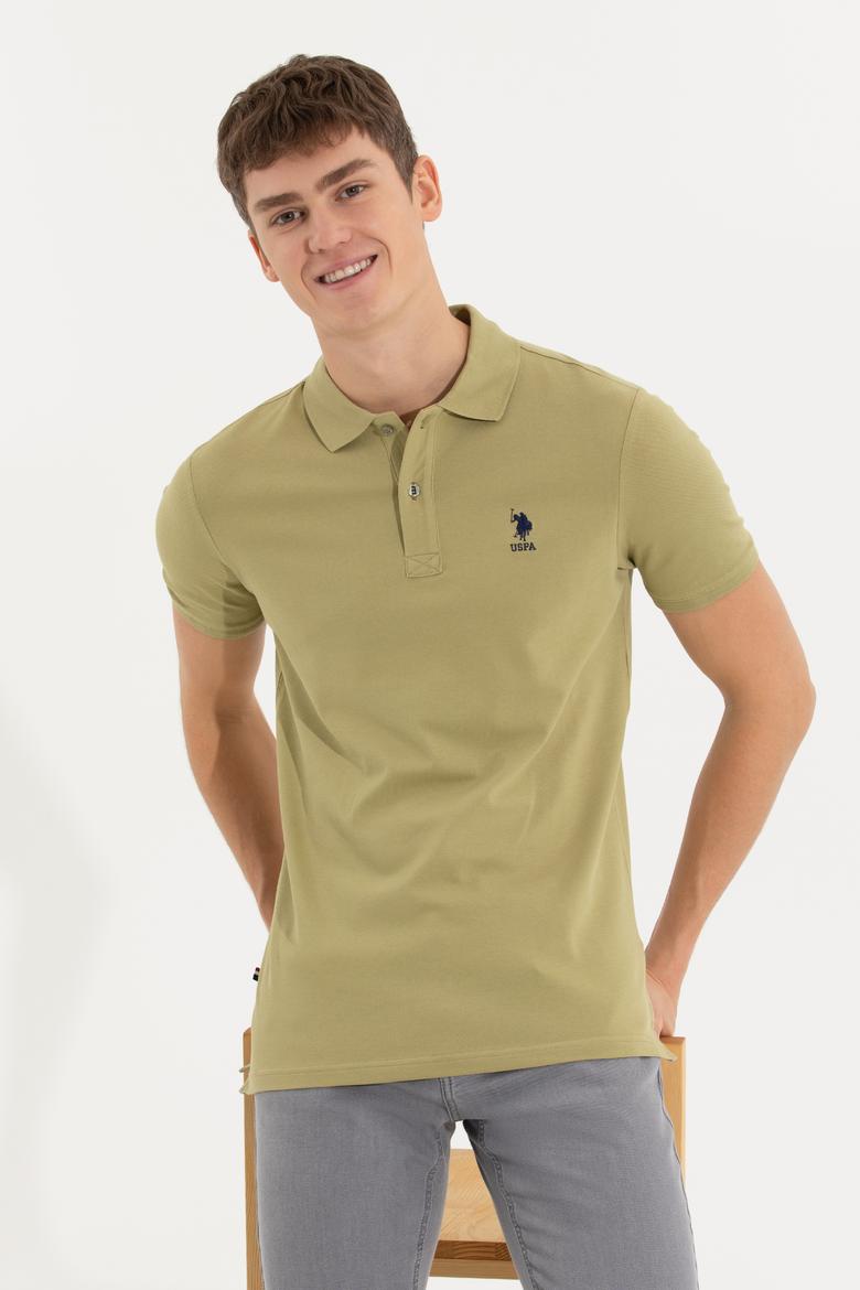 Erkek Koyu Haki Basic Tişört - 50245073293