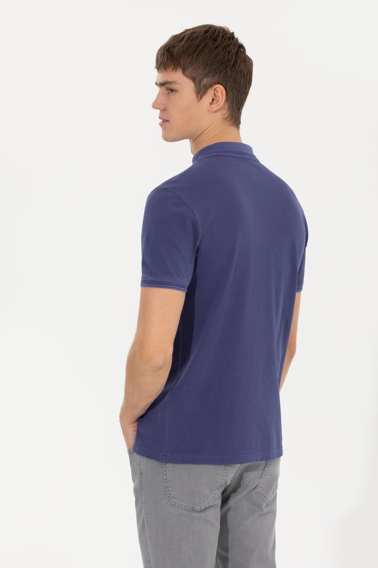 Erkek Mavi Basic Tişört - 50248553070