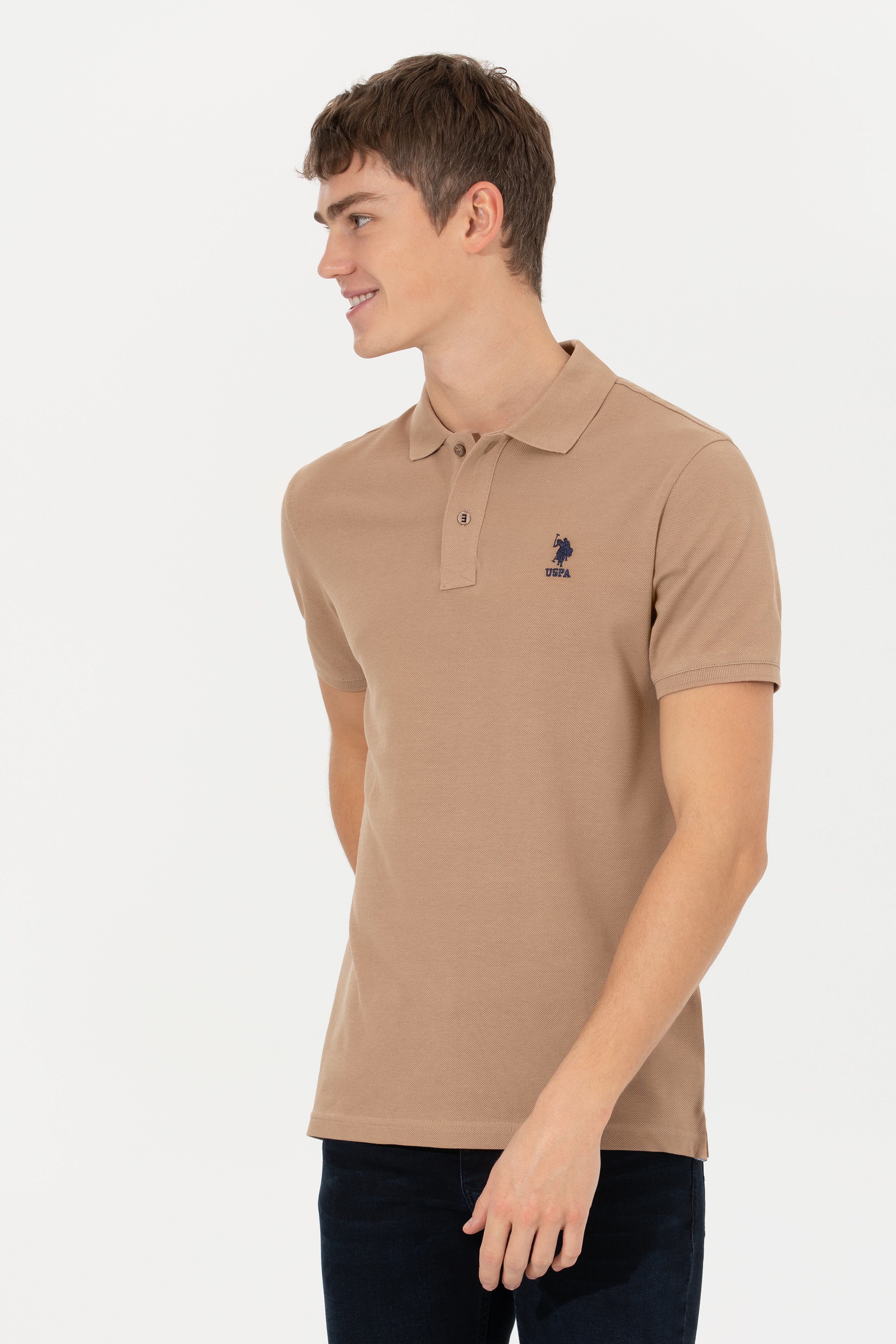 Erkek Camel Basic Tişört