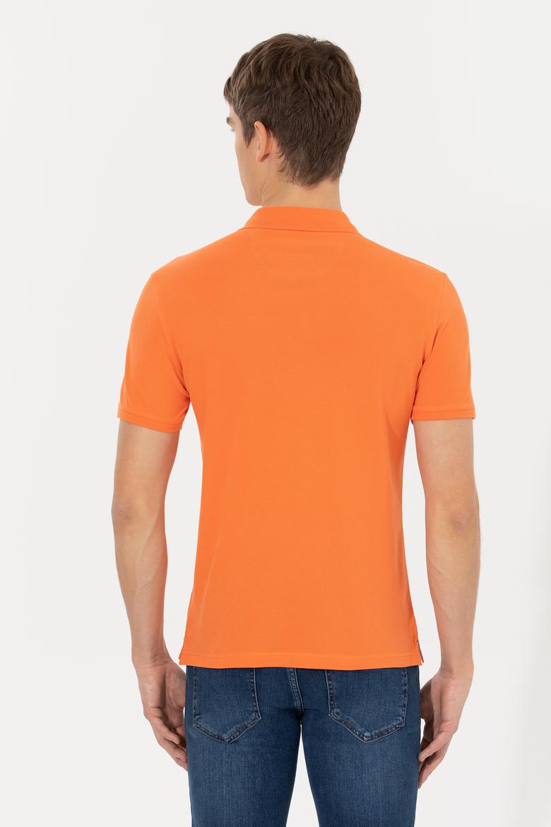 Erkek Turuncu Basic Polo Yaka Tişört - 50250001080