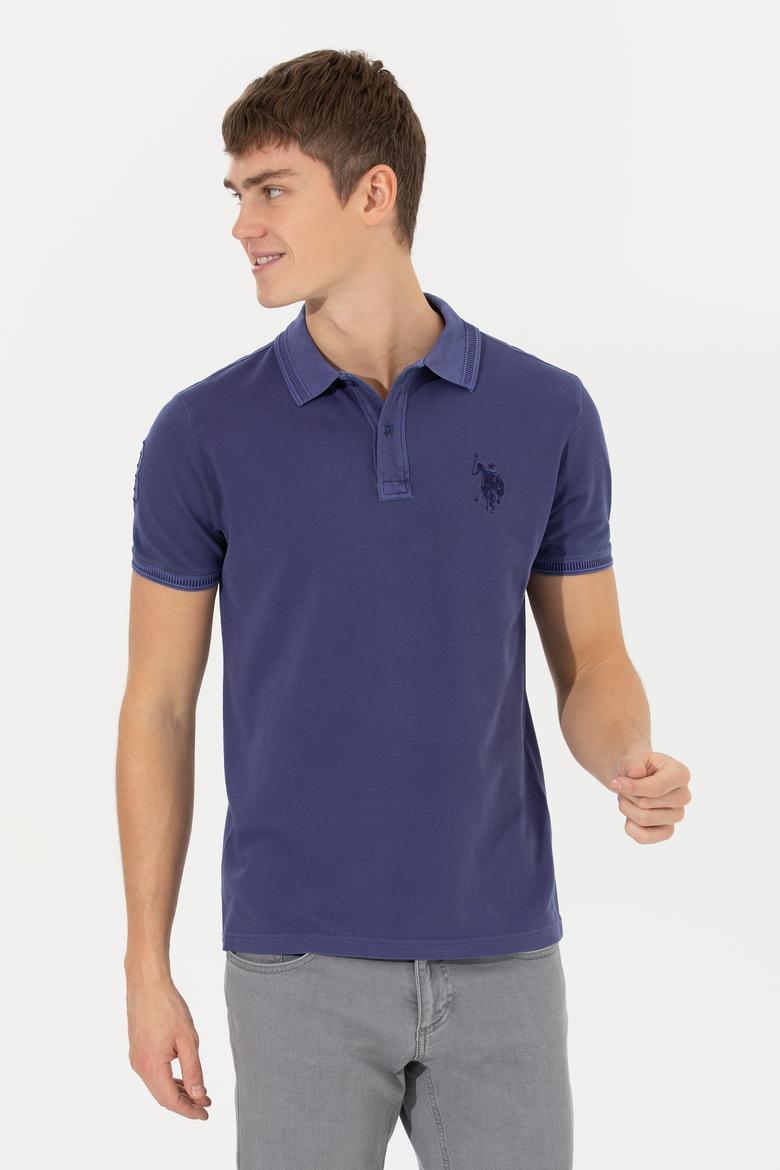 Erkek Mavi Basic Tişört - 50248553070