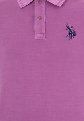 Erkek Menekşe Basic Polo Yaka Tişört - 50248553029