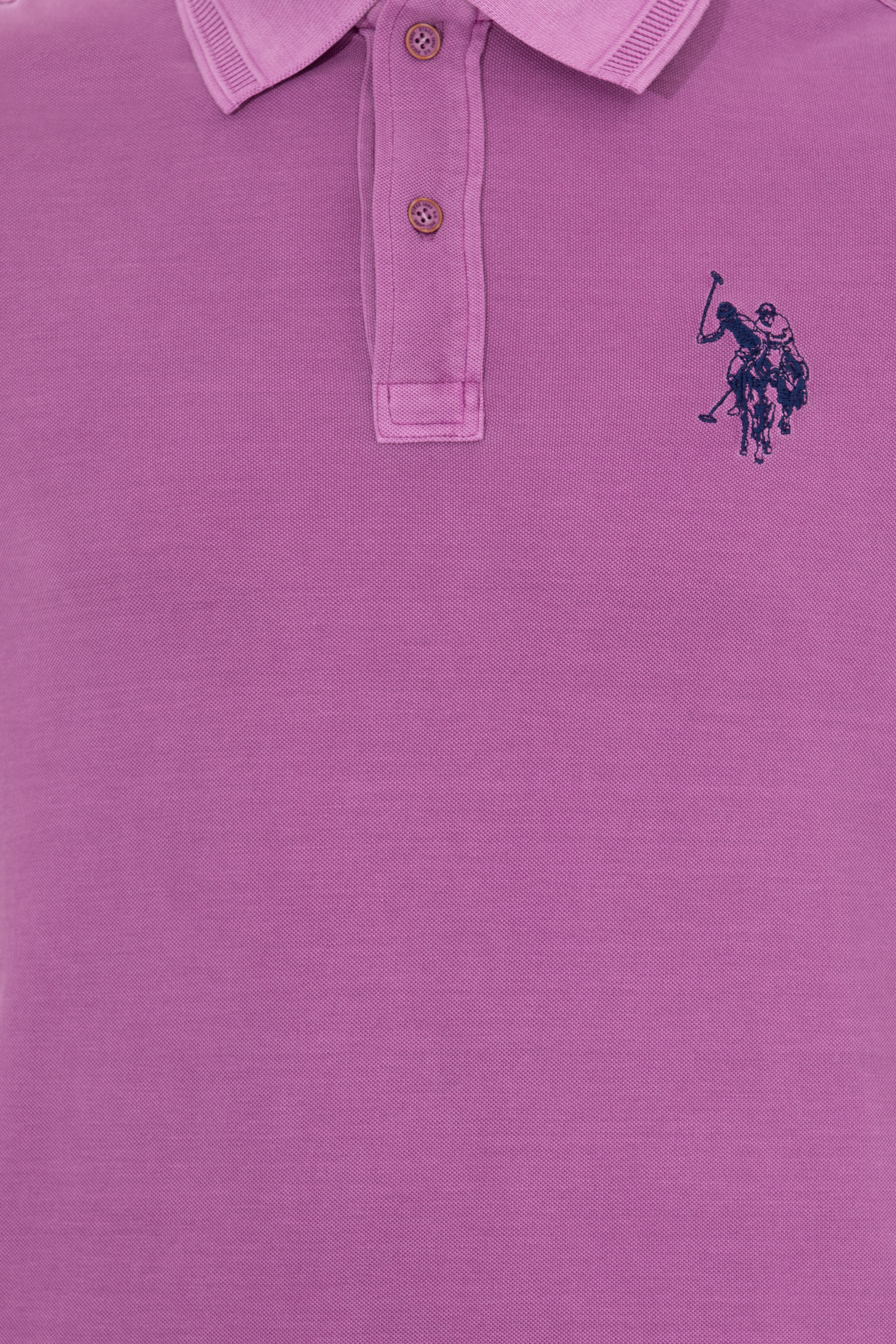 Erkek Menekşe Basic Polo Yaka Tişört - Image 6