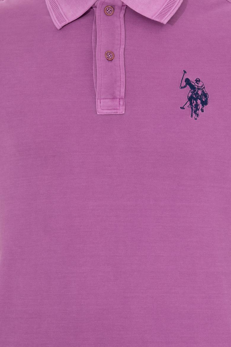 Erkek Menekşe Basic Polo Yaka Tişört - 50248553029