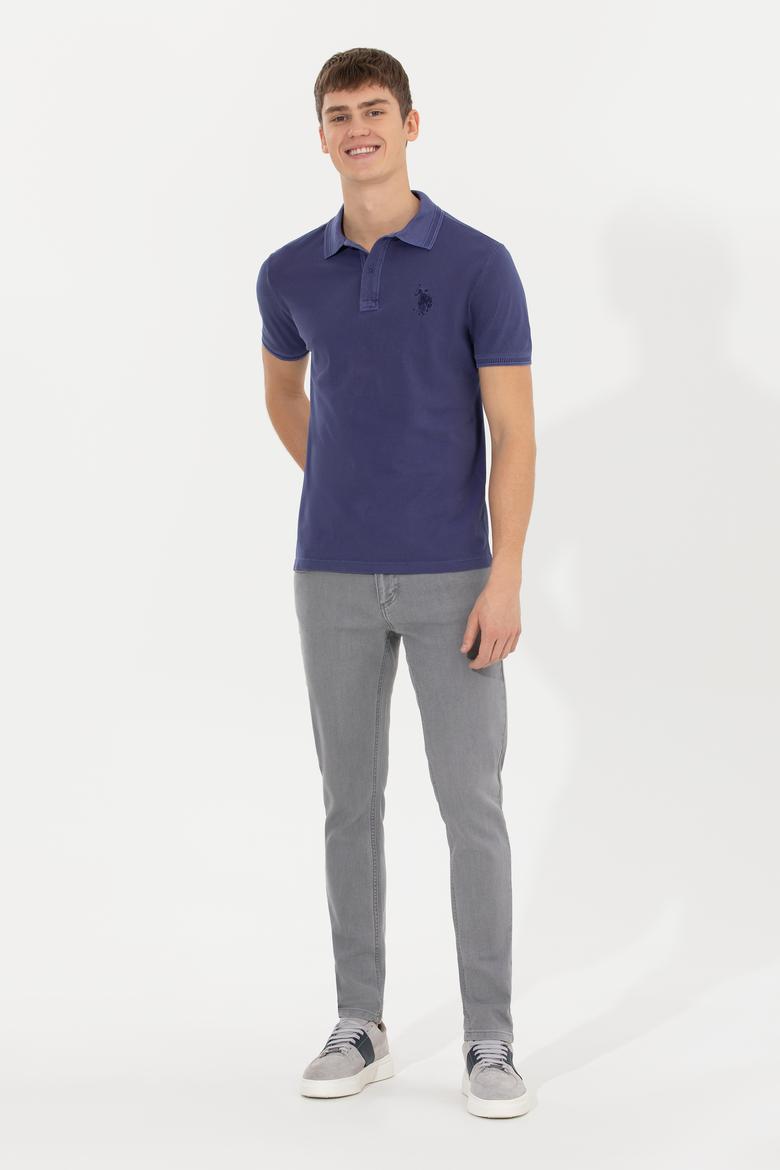 Erkek Mavi Basic Tişört - 50248553070