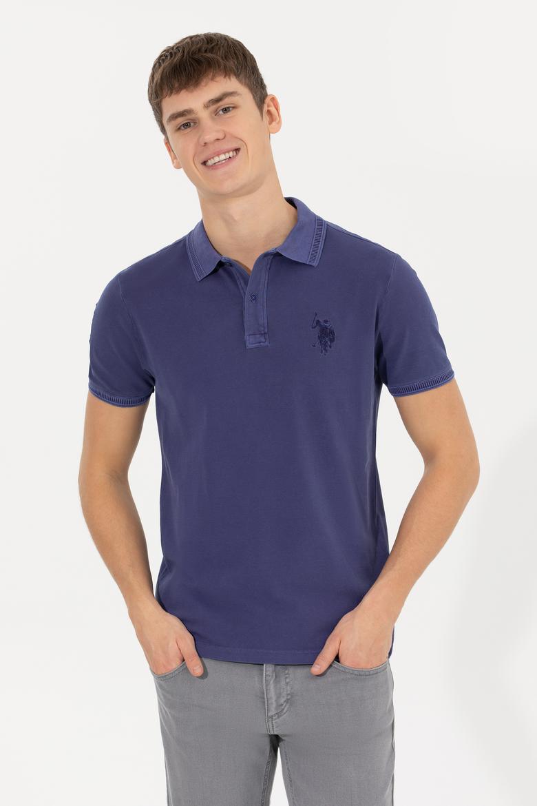 Erkek Mavi Basic Tişört - 50248553070