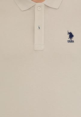 Erkek Taş Polo Yaka Basic T-Shirt - 50245073108