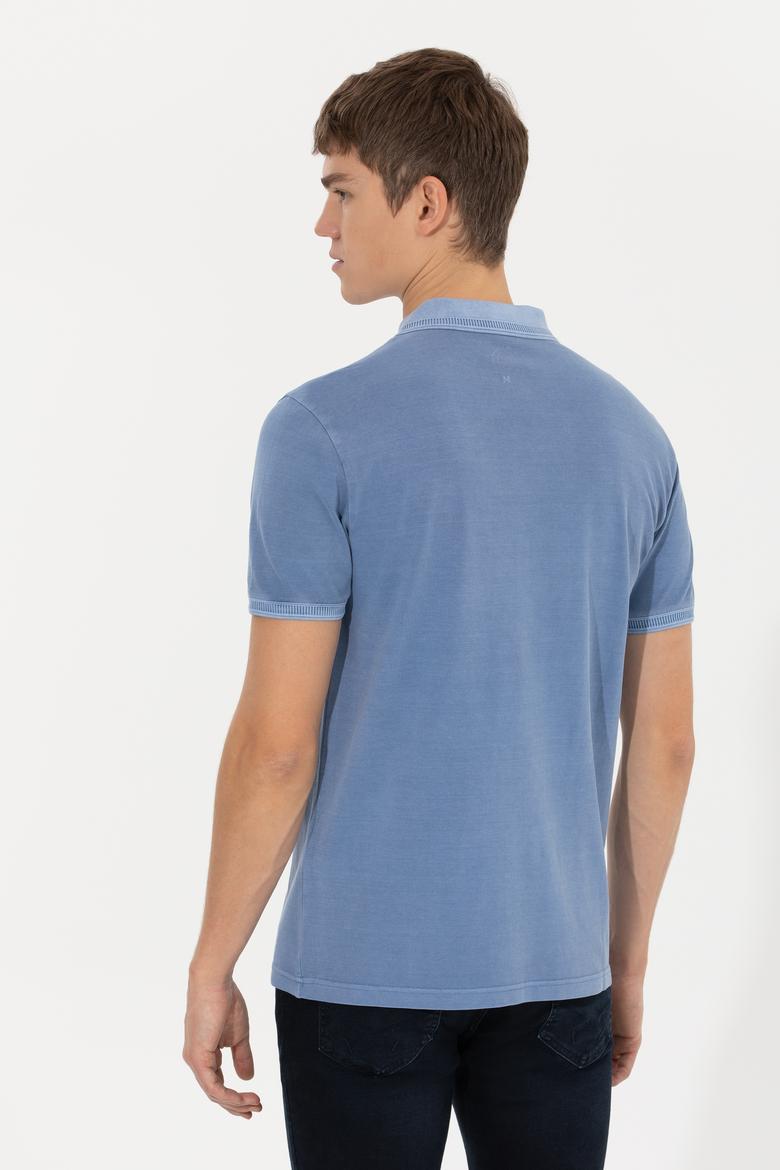 Erkek Koyu Mavi Basic Tişört - 50248553020